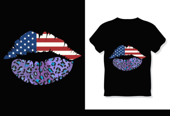 4th July Womens Tshirt Design Graphics for Print Templates