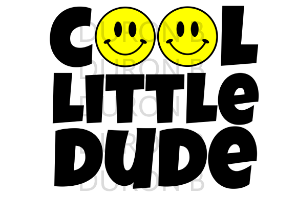 Cool Little Dude Graphics for Print Templates