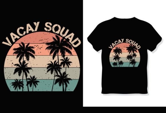 Family Summer Vacation 2022 T-Shirt Graphics for Print Templates