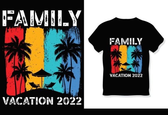 Family Vacation 2022 Retro Vintage Shirt