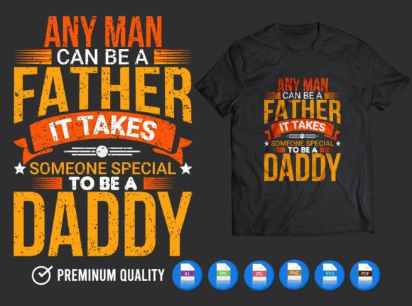 Father’s Day T-shirt Design Graphics for Print Templates
