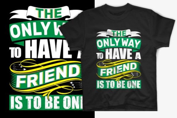 Friendship Day Typography Graphics for Print Templates