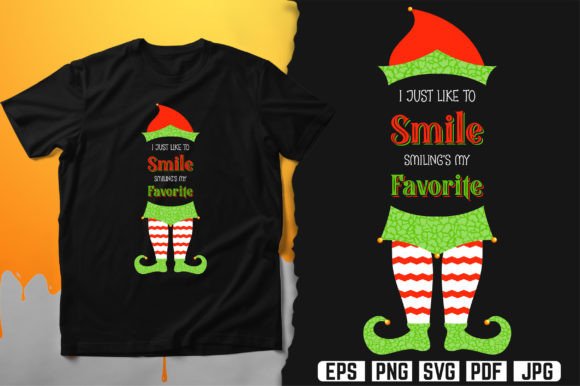 I Just Like to Smile Graphics for Print Templates