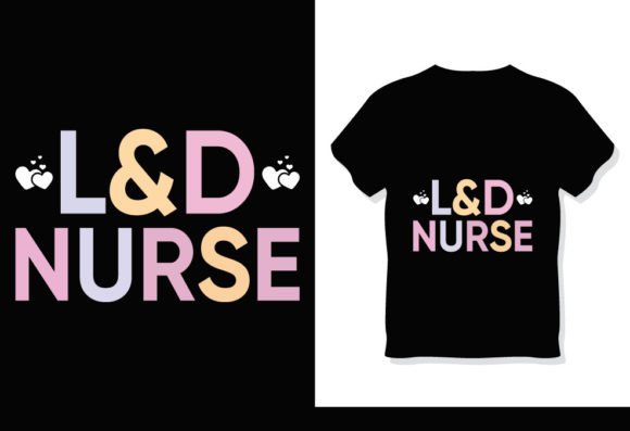 Labor and Delivery Nurse Graphics for Print Templates