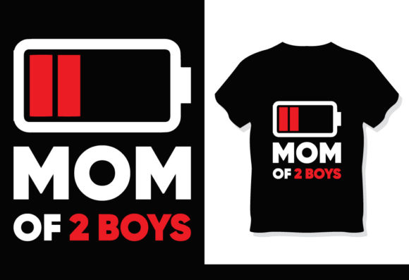 Mom Boys Mother’s Day T-Shirt Graphics for Local Branding