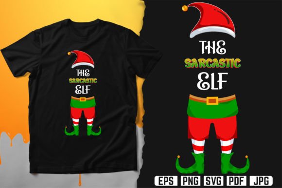 The Sarcastic Elf Premium T-Shirt Design