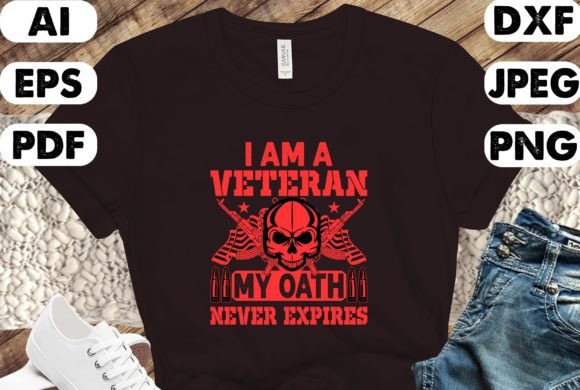 Veterans Day T-Shirt Design Graphics for Print Templates