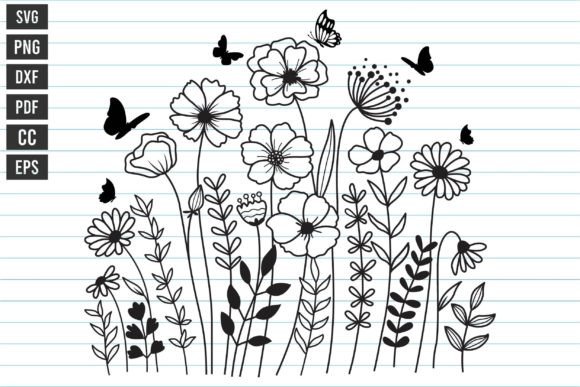 WildFlower Bloom Garden Svg: A Graphic Design Asset for Local Branding